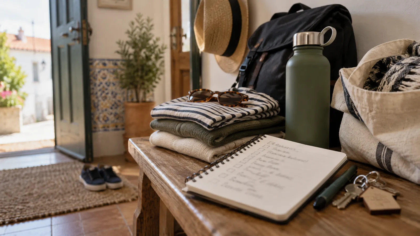 Close editorial view of a handwritten-looking checklist with all writing out of focus.